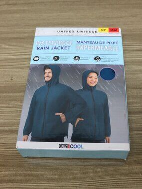 32 Degrees Cool Unisex Waterproof Rain Jacket – Men’s Small / Women’s Medium